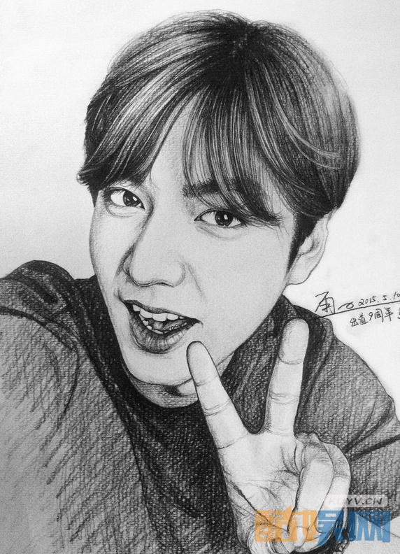 李敏镐素描照