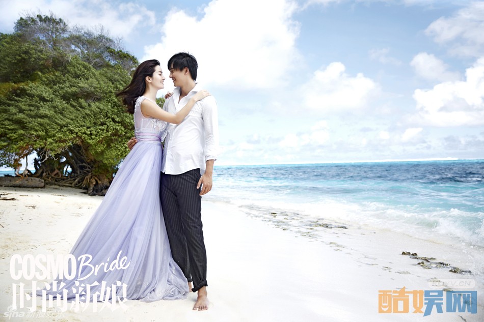 李佳航与李晟婚纱照写真