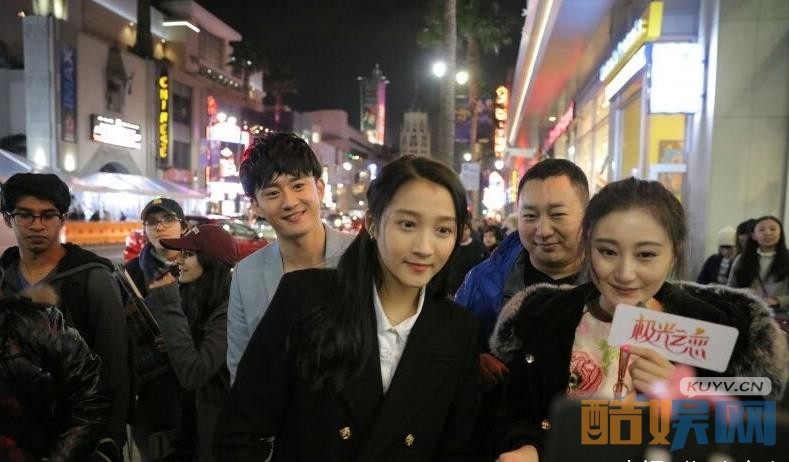 《极光之恋》片场照