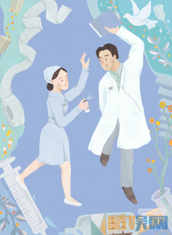  外科风云曝动漫版海报  可爱画风惹人爱