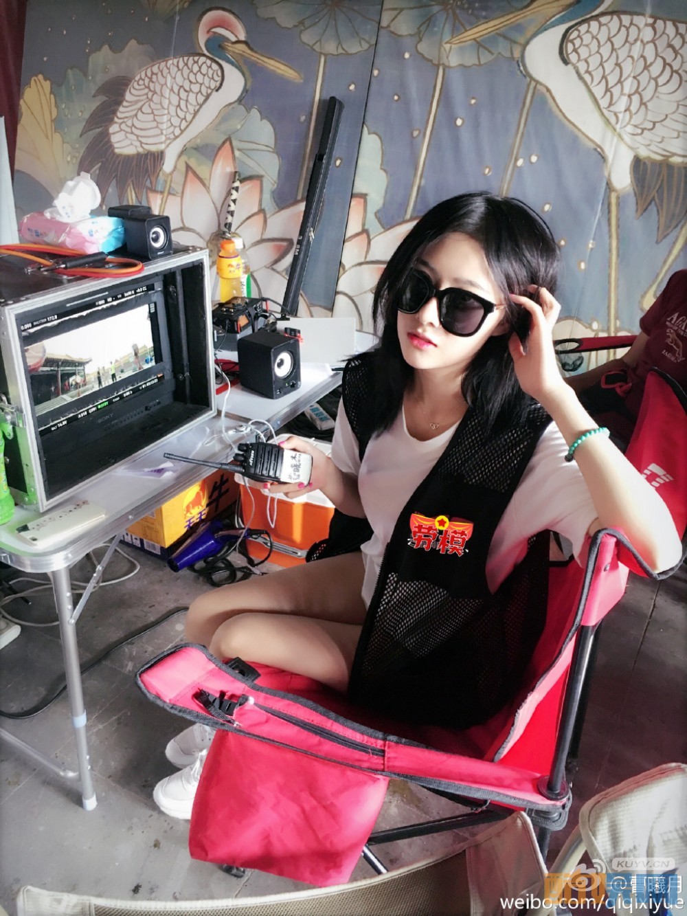 曹曦月片场照写真