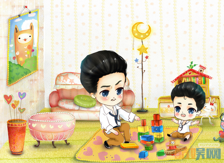 时间都知道庆祝儿童节   动漫版唐嫣萌萌哒