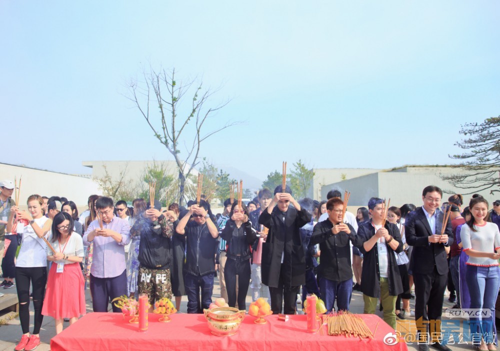 国民老公片场照