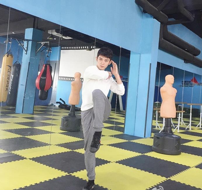蓝博幕后排练照
