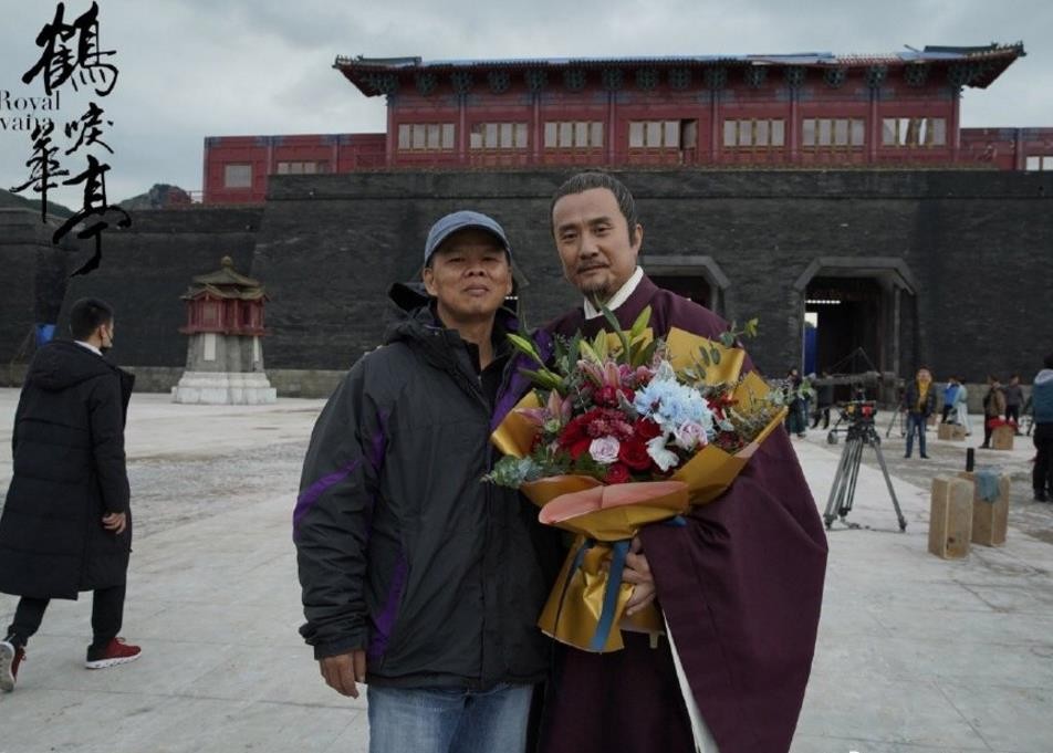 鹤唳华亭片场照