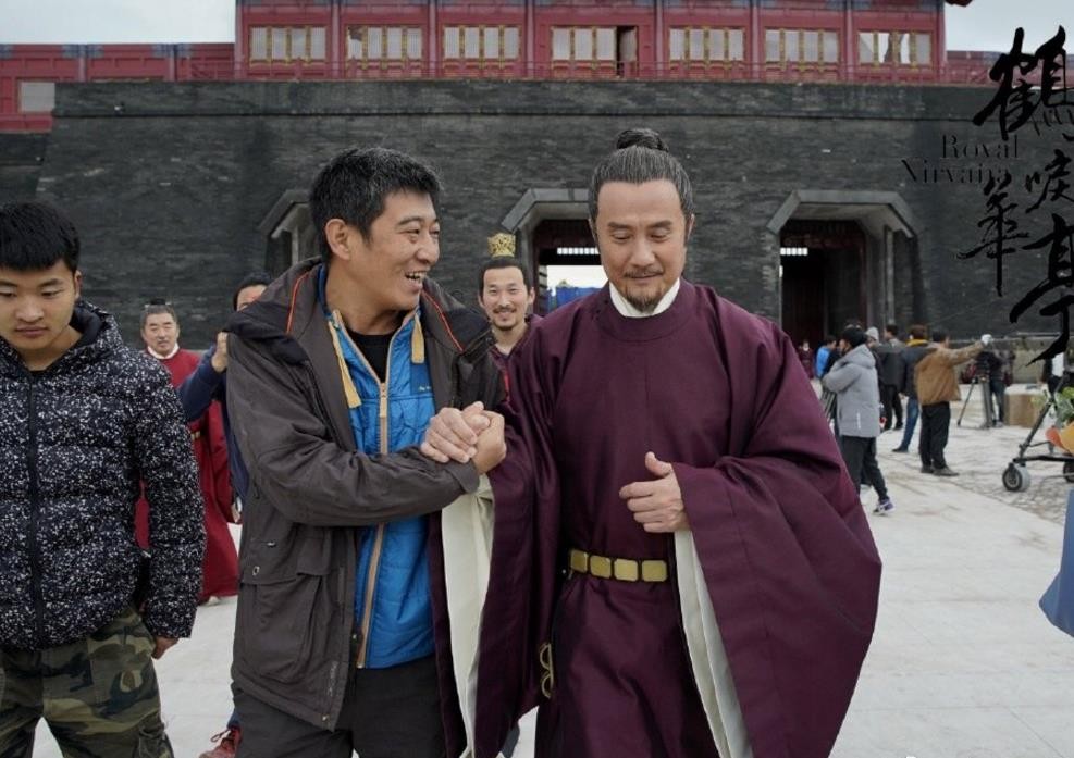 鹤唳华亭片场照