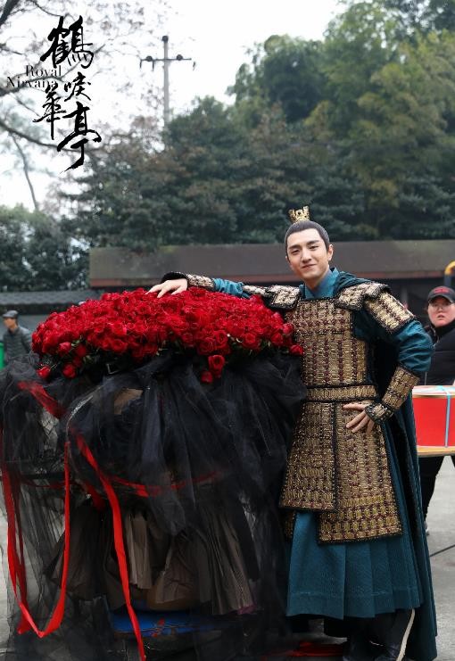 鹤唳华亭片场照