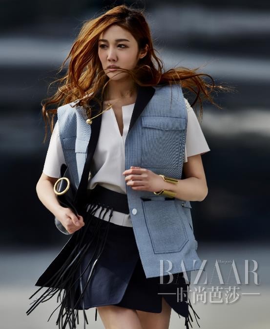 林菀时尚芭莎写真