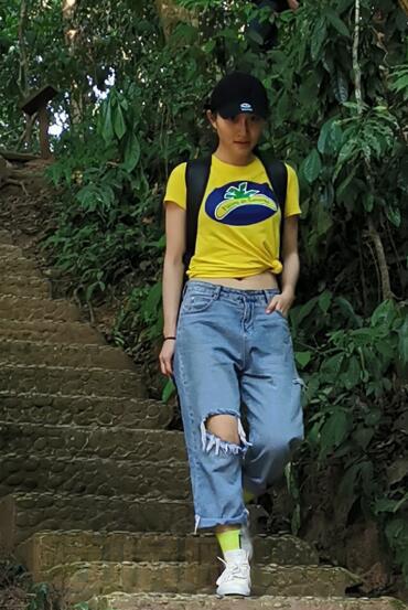 杨叙辰户外旅行照